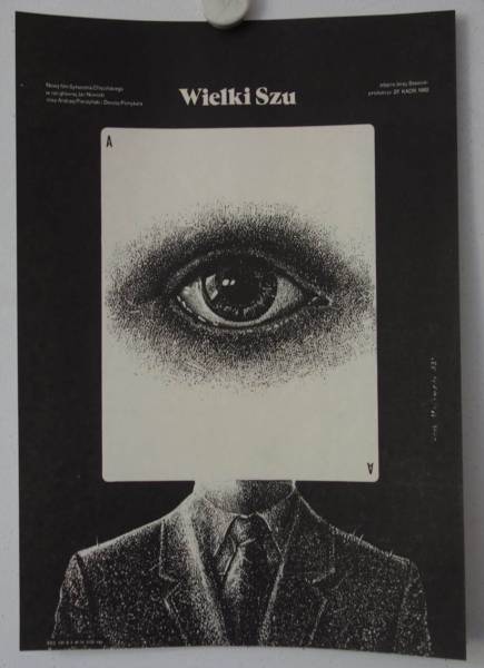 Wielki Szu - Big Shar original release polish movie poster